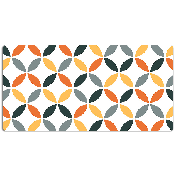 Full desk pad geometric wheels