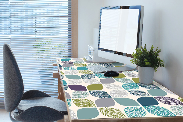 Full desk pad geometric pattern
