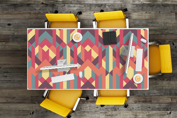 Full desk mat colored lines