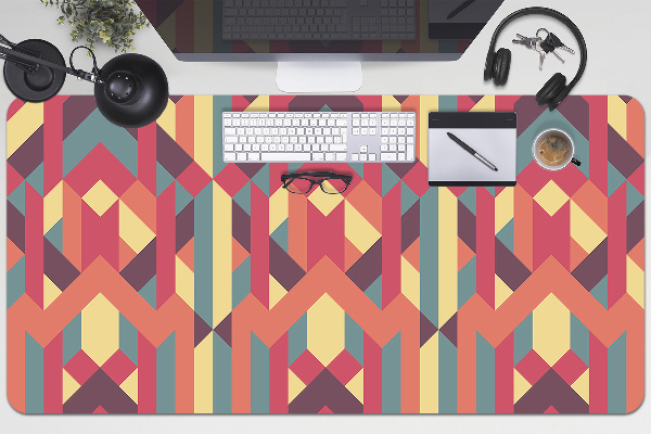 Full desk mat colored lines