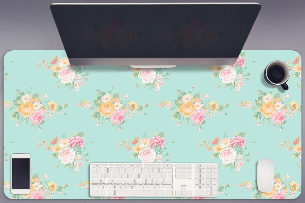 Full desk pad pastel bouquets