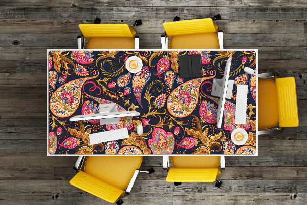 Full desk protector colorful Paisley