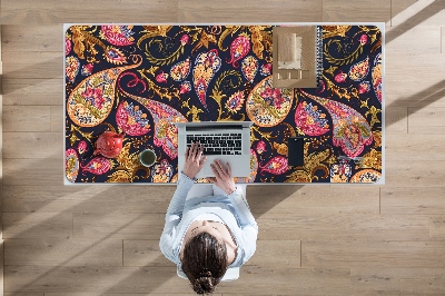 Full desk protector colorful Paisley