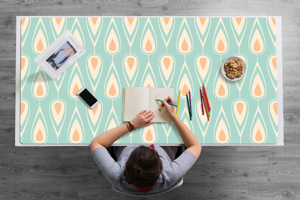 Large desk pad PVC protector retro wallpaper