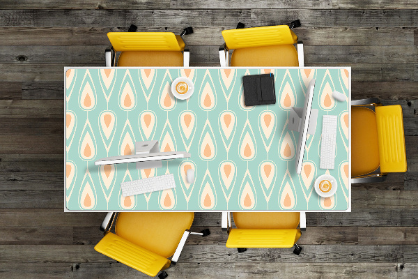 Large desk pad PVC protector retro wallpaper