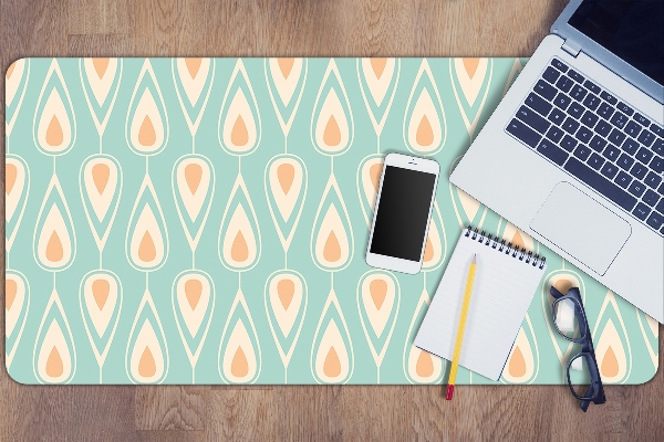 Large desk pad PVC protector retro wallpaper