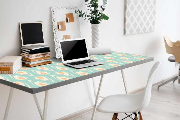 Large desk pad PVC protector retro wallpaper