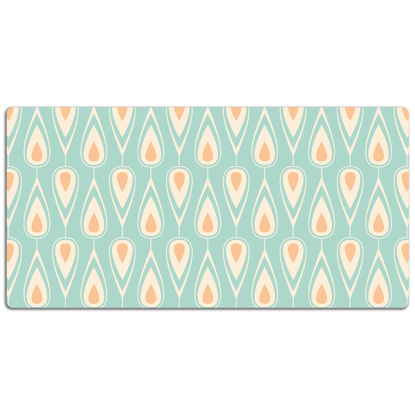 Large desk pad PVC protector retro wallpaper