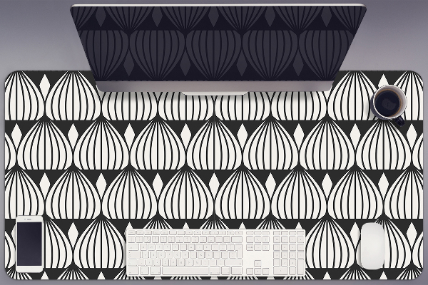 Large desk mat for children retro pattern