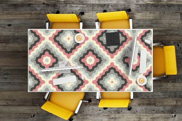 Desk pad optical illusion