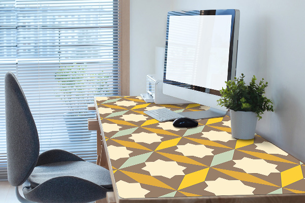 Large desk mat for children retro pattern