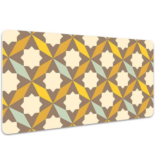 Large desk mat for children retro pattern