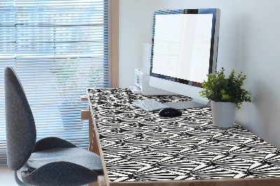 Desk mat geometric patterns