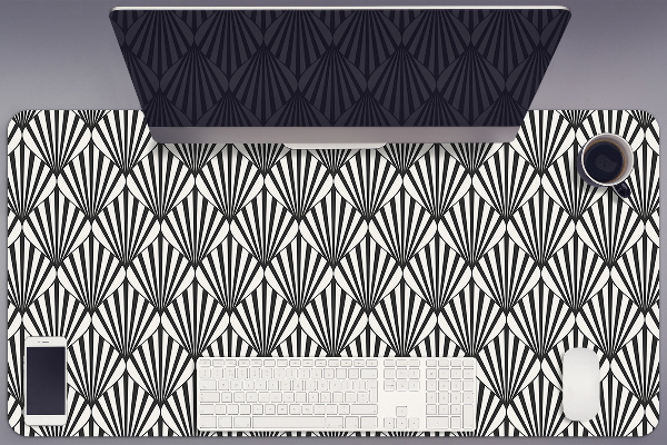 Desk mat geometric patterns
