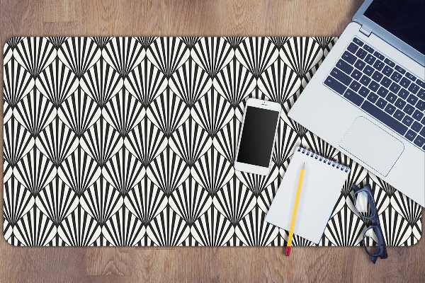 Desk mat geometric patterns