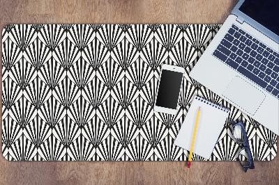 Desk mat geometric patterns