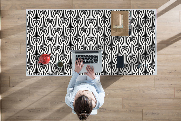Desk mat geometric patterns