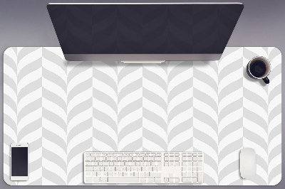 Large desk pad PVC protector gray illusion
