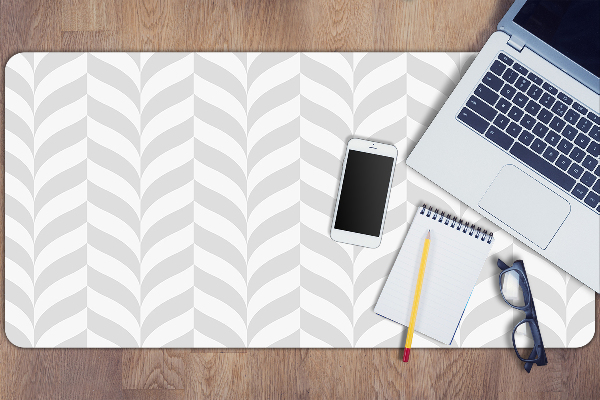Large desk pad PVC protector gray illusion