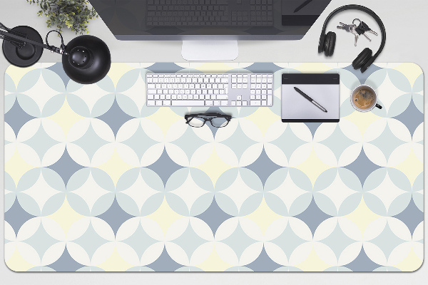 Large desk mat for children retro pattern