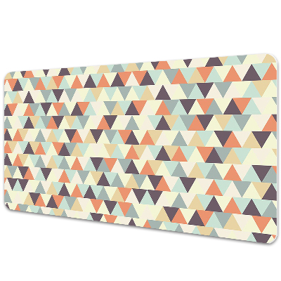 Large desk mat table protector small triangles