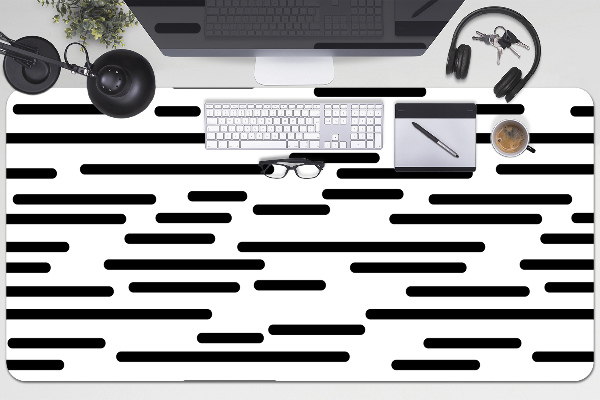 Full desk protector dashed lines