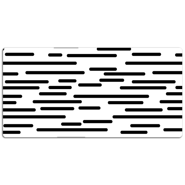 Full desk protector dashed lines