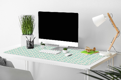 Full desk pad White and blue pattern