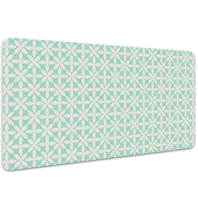 Full desk pad White and blue pattern