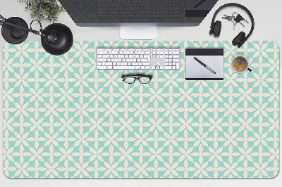 Full desk pad White and blue pattern