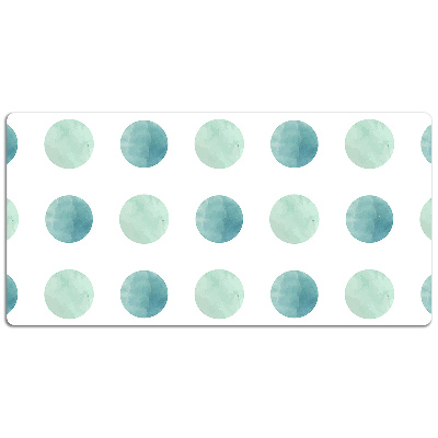 Full desk mat green dots