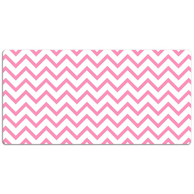 Full desk mat pink zigzags