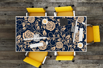 Desk mat Vintage golden roses