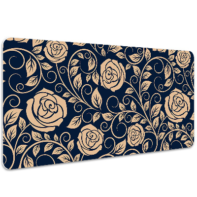 Desk mat Vintage golden roses