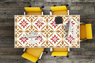 Full desk mat flowery pattern