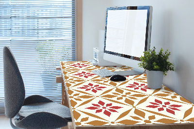 Full desk mat flowery pattern