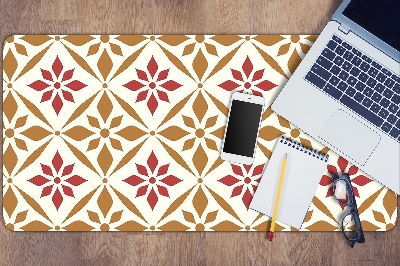 Full desk mat flowery pattern