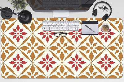 Full desk mat flowery pattern