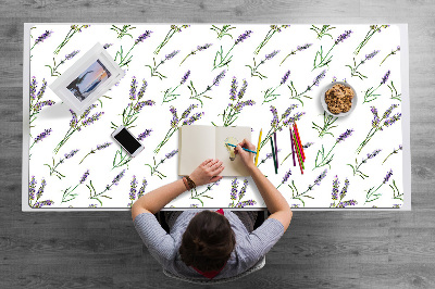 Full desk mat lavender flowers