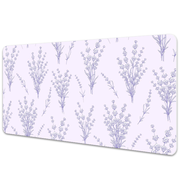 Full desk mat lavender flowers