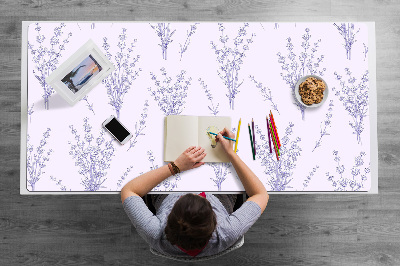 Full desk mat lavender flowers