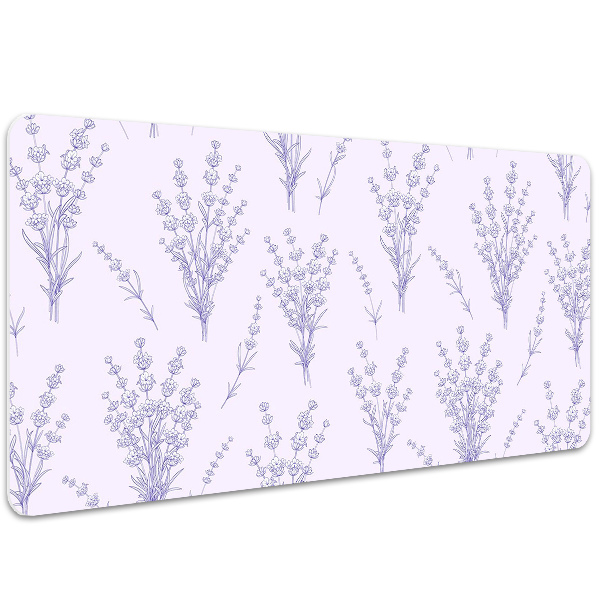 Full desk mat lavender flowers
