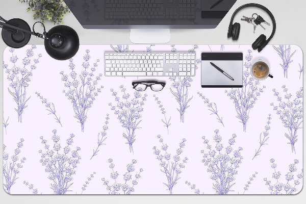 Full desk mat lavender flowers