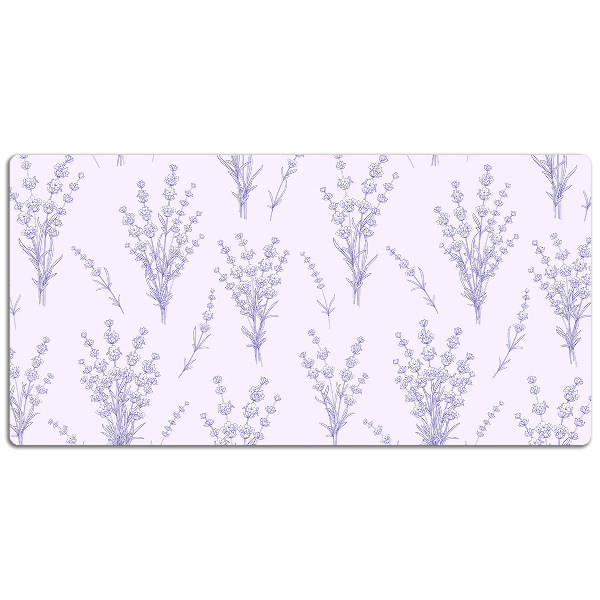 Full desk mat lavender flowers