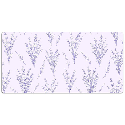 Full desk mat lavender flowers