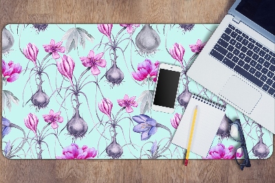 Desk mat Crocuses with onions