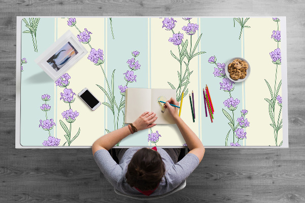 Full desk mat lavender flowers