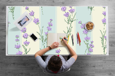 Full desk mat lavender flowers