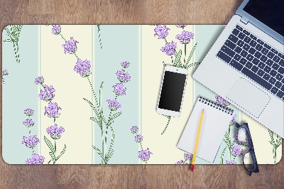 Full desk mat lavender flowers