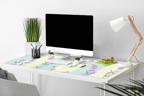 Full desk mat lavender flowers